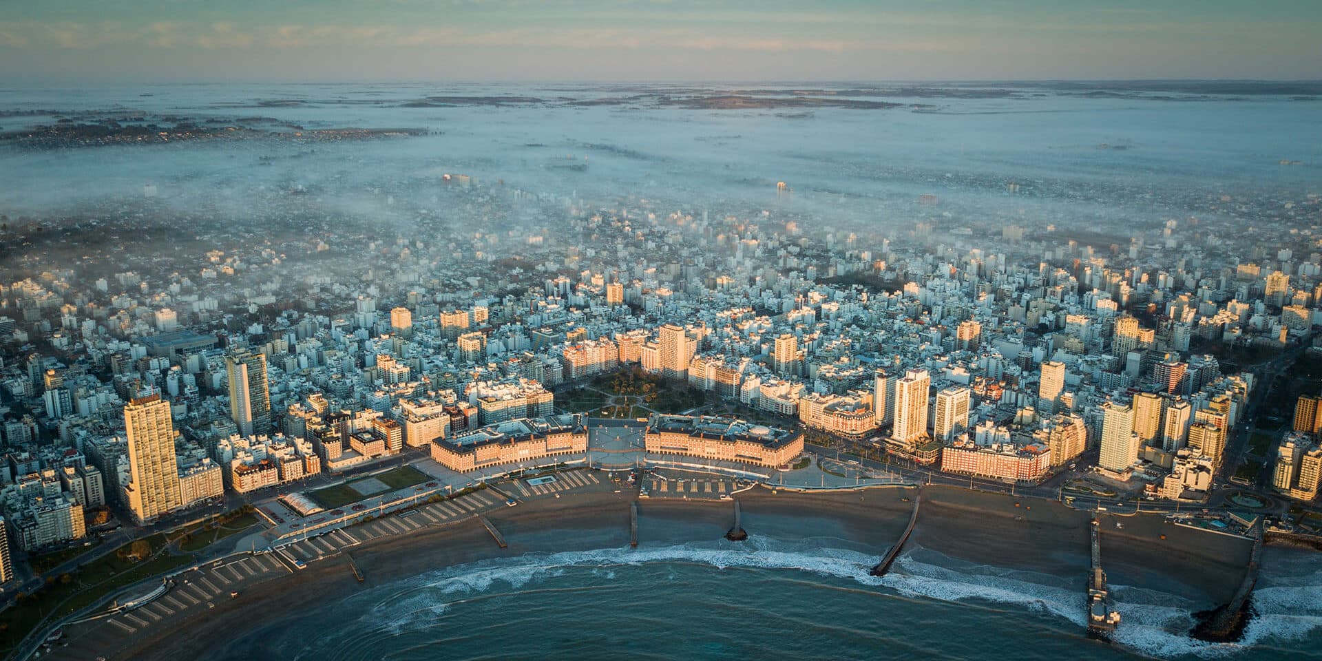 Vista aérea de Mar del Plata
